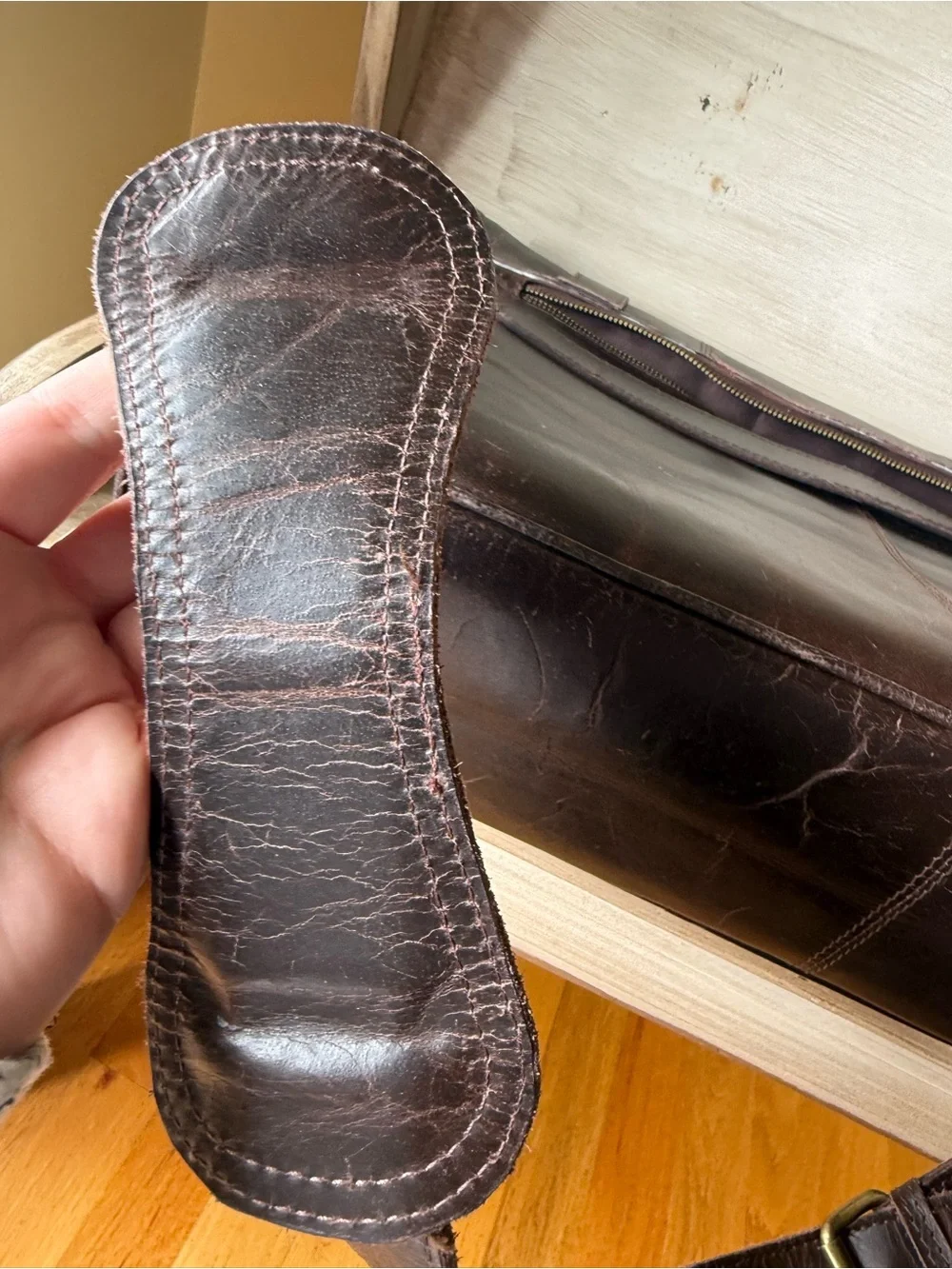 the leather farm padded interior